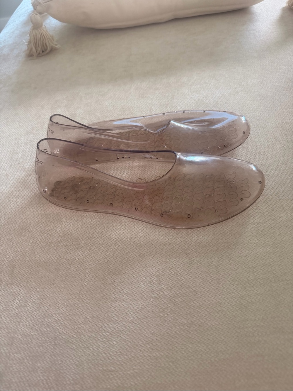 SKIMS Clear Ballet Flats in Nude-Tone Transparent - Picture 10 of 12